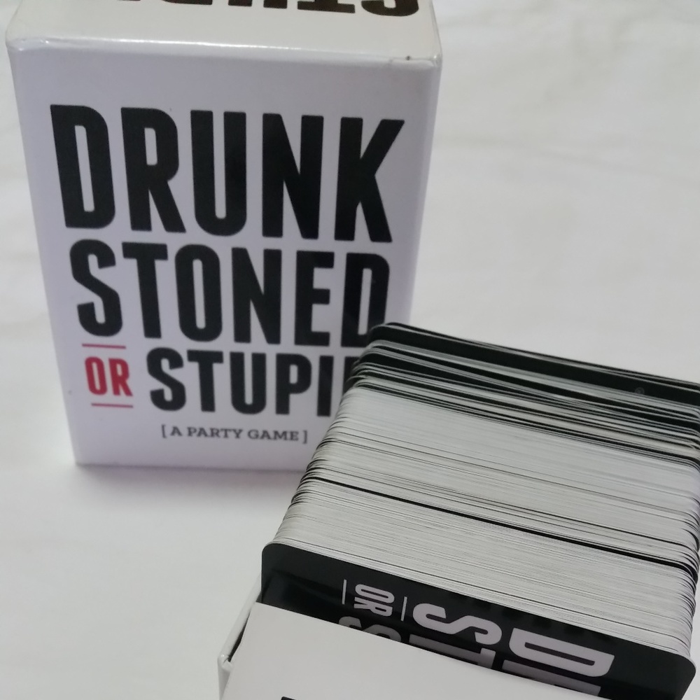 Drunk Stoned or Stupid Party Card Game for Adults